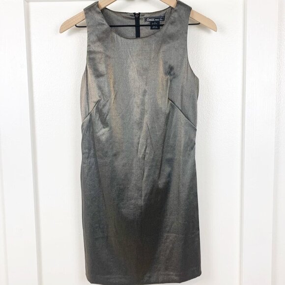 Guess Metallic Shift Dress Vintage USA Made Club Wear Party Disco Sleeveless SM - Picture 9 of 9